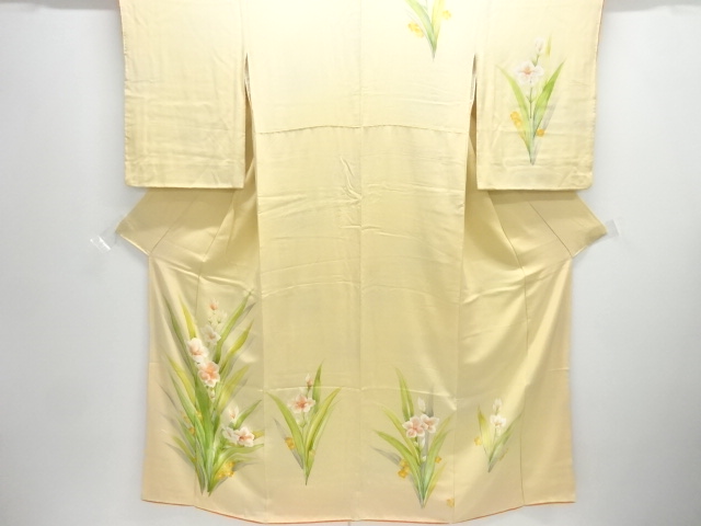 草花模様訪問着